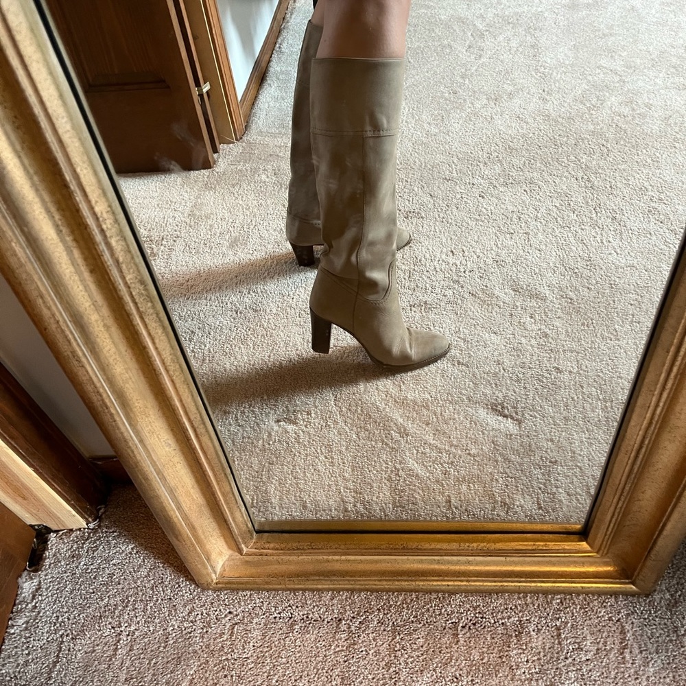 J. Crew slouch gray boots